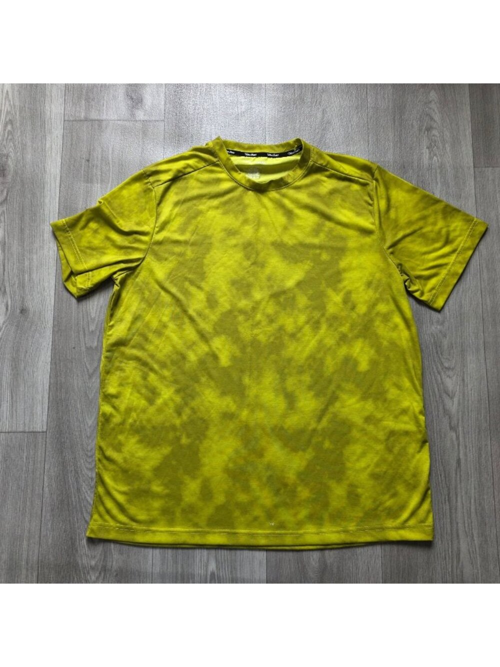 Urban Frontier Yellow Tie-Dye Polyester Short Sleeve T-Shirt L